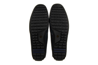 Mokasyny John Doubare 586A-35-888 Grey 104243, Granatowy, Skóra naturalna