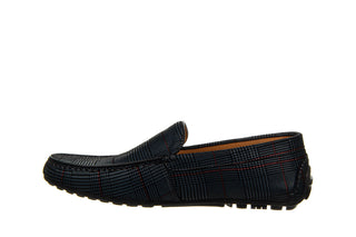 Mokasyny John Doubare 586A-35-888 Grey 104243, Granatowy, Skóra naturalna