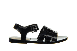 Sandały Melissa Basket Sandal Ad Black Beige 010449, Czarny, Guma