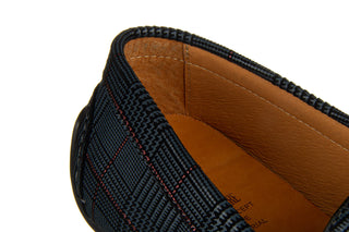 Mokasyny John Doubare 586A-35-888 Grey 104243, Granatowy, Skóra naturalna