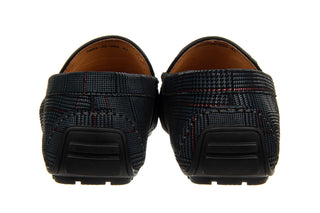 Mokasyny John Doubare 586A-35-888 Grey 104243, Granatowy, Skóra naturalna