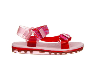 Sandały Melissa Papete Rider Ad Red Pink 010441, Czerwony, Guma