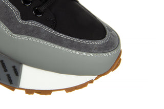 Półbuty John Doubare 2666 Black 104206, Szary, Skóra naturalna