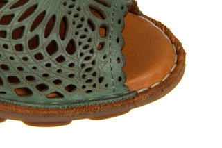 Półbuty Bayla-161 174 4102 1 Green Bay 161518, Zielony, Skóra naturalna