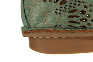 Półbuty Bayla-161 174 4102 1 Green Bay 161518, Zielony, Skóra naturalna