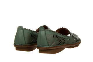 Półbuty Bayla-161 174 4102 1 Green Bay 161518, Zielony, Skóra naturalna