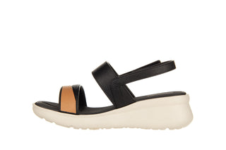 Sandały Azaleia Cris Soft Light Sand Black 198006, Czarny, Tworzywo