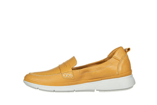 Mokasyny Bayla-161 161 711 Yellow 161359, Żółty, Skóra naturalna