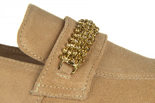 Mokasyny Bayla-159 4591 007-P Beż Lico 159117, Skóra naturalna