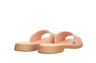 Klapki Azaleia Simone Comfy Flat Rast Nude Beige 198018, Róż/Beż, Tworzywo