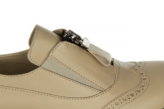 Półbuty Bayla-161 054 2894 3633 Beige 161384, Beżowy, Skóra naturalna