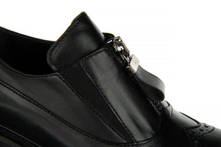 Półbuty Bayla-161 054 2894 03 Black 161383, Czarny, Skóra naturalna