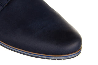 Półbuty Bayla-081 947 Juma Blue Brąz 23 081113, Granatowy, Skóra naturalna