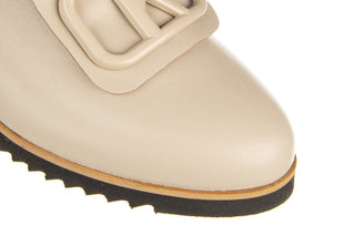 Półbuty Bayla-159 4259 001-P Beż Lico 159036, Skóra naturalna