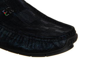 Mokasyny John Doubare Y198-109 Black 104177, Czarny, Skóra naturalna