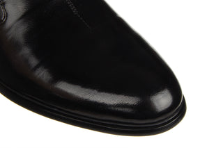 Półbuty John Doubare YGC-Z253-351-1 Black 104176, Czarny, Skóra naturalna