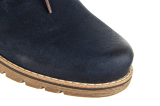 Półbuty Bayla-081 761 Juma Blue AX 22 081103, Granatowy, Skóra naturalna