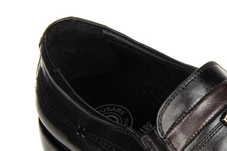 Półbuty John Doubare YGC-Z253-351-1 Black 104176, Czarny, Skóra naturalna