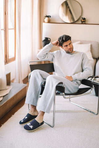 Pantofle Toni Pons Charlie Blue 204018, Granatowy, Filc