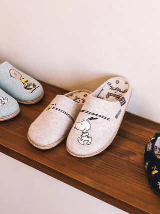 Pantofle Toni Pons Snoopy Ecru 204027, Beżowy, Filc