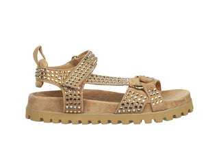 Sandały Alma En Pena V251703 Suede Sand 207007, Beżowy, Skóra naturalna