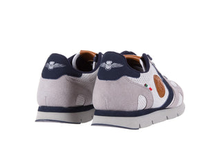 Sneakersy Aviazione Navale AN104 Grey, Szary/ Biały, Materiał