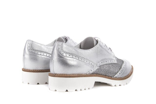 Półbuty Bayla-099 8734 K.Srebro, Skóra naturalna
