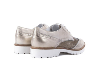 Półbuty Bayla-099 8734 K.Złoto, Skóra naturalna