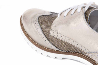 Półbuty Bayla-099 8734 K.Złoto, Skóra naturalna