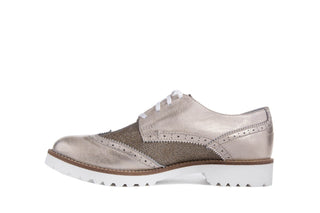 Półbuty Bayla-099 8734 K.Złoto, Skóra naturalna