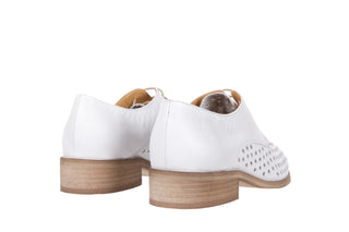 Półbuty Bayla-118 3104 Natural Bianco, Beż, Skóra naturalna