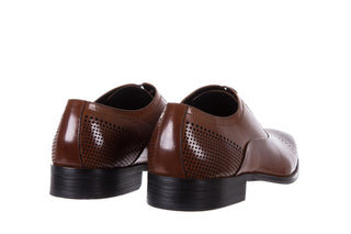 Półbuty Bayla-122 AT1328-1 Brown, Brąz, Skóra naturalna