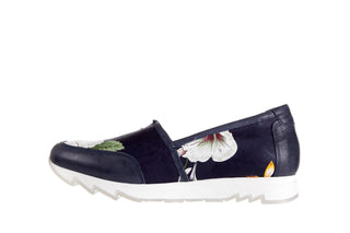 Półbuty Bayla-131 8406 Oceano, Granat, Skóra naturalna