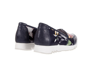 Półbuty Bayla-131 8406 Oceano, Granat, Skóra naturalna