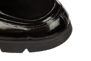 Mokasyny Bayla-161 158 25110 Black Patent 161747, Czarny, Skóra naturalna