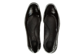 Baleriny Bayla-161 158 25109 Black Patent 161745, Czarny, Skóra naturalna