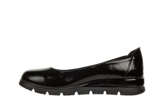 Baleriny Bayla-161 158 25109 Black Patent 161745, Czarny, Skóra naturalna
