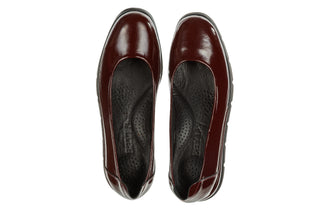 Baleriny Bayla-161 158 25109 Bordo Patent 161746, Skóra naturalna