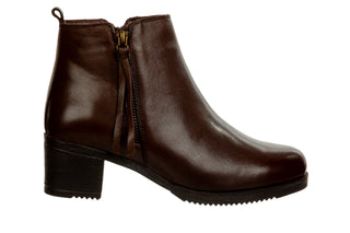 Botki Bayla-161 077 51460 320 Brown 161742, Brązowy, Skóra naturalna