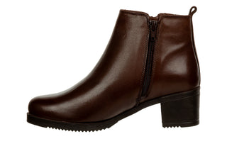 Botki Bayla-161 077 51460 320 Brown 161742, Brązowy, Skóra naturalna