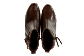 Botki Bayla-161 077 51460 320 Brown 161742, Brązowy, Skóra naturalna