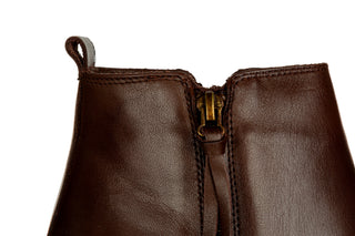 Botki Bayla-161 077 51460 320 Brown 161742, Brązowy, Skóra naturalna