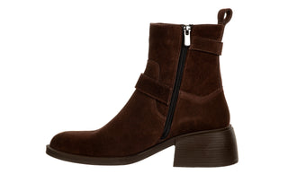 Botki Bayla-161 138 26602 Brown Suede 161744, Brązowy, Skóra naturalna