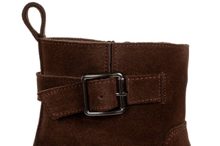 Botki Bayla-161 138 26602 Brown Suede 161744, Brązowy, Skóra naturalna