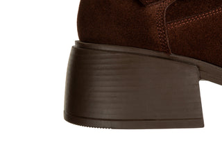 Botki Bayla-161 138 26602 Brown Suede 161744, Brązowy, Skóra naturalna