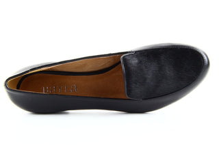 Półbuty Bayla 1358-11 Black Black Black, Czarny, Skóra naturalna