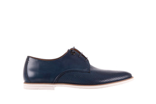Półbuty Brooman D01-814-10 Blue, Granat, Skóra naturalna