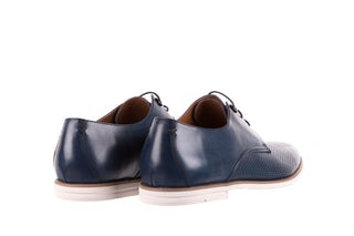 Półbuty Brooman D01-814-10 Blue, Granat, Skóra naturalna