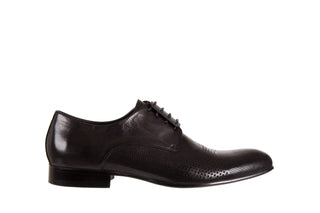 Półbuty Brooman DA8111-101-1 Black, Czarny, Skóra naturalna