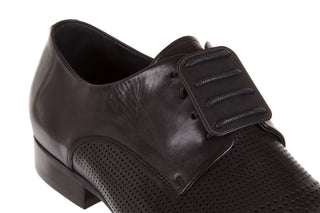 Półbuty Brooman DA8111-101-1 Black, Czarny, Skóra naturalna